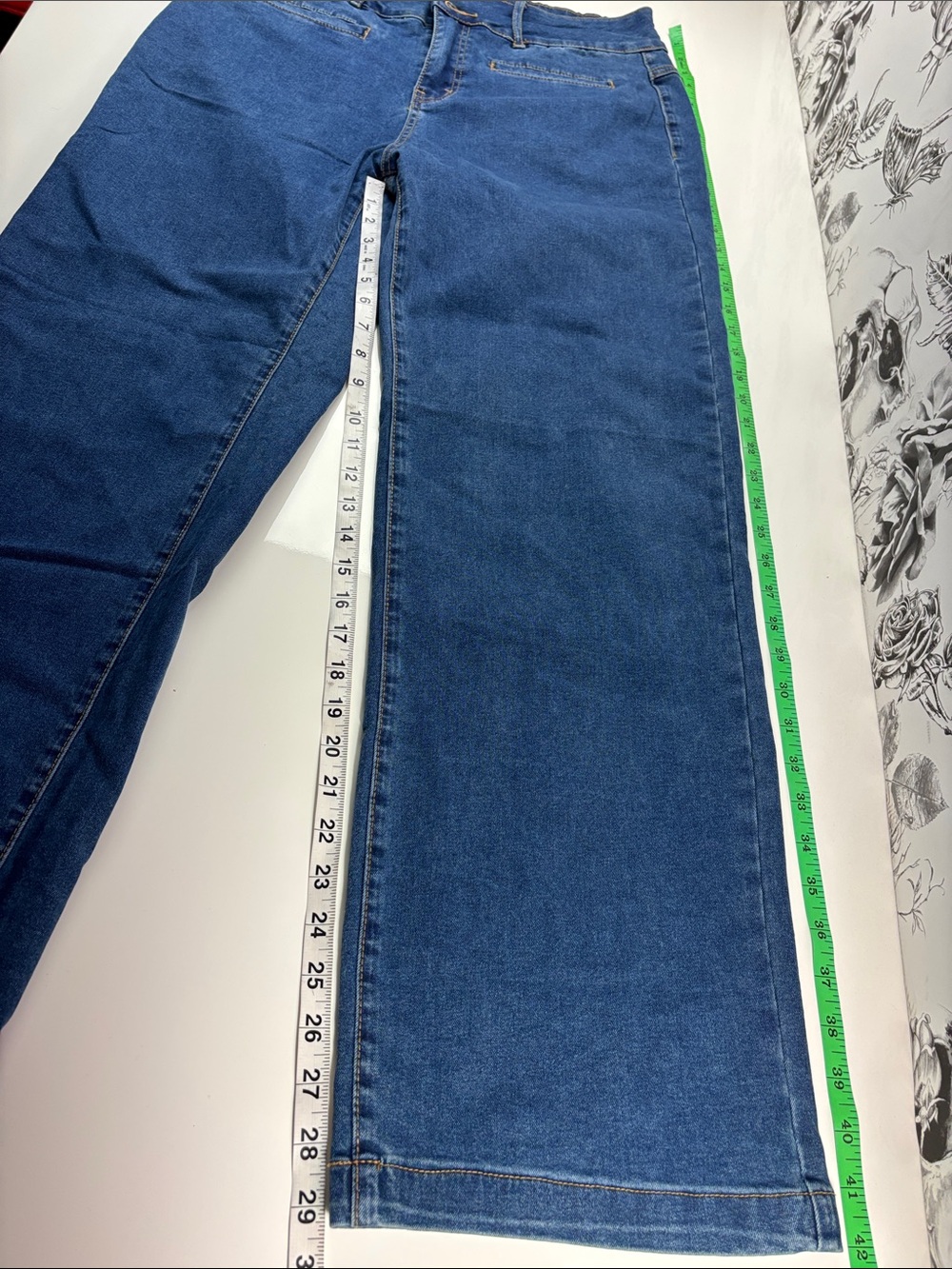 Sidefeel High Waisted Wide Leg jeans in Sky Blue - Picture 8 of 10